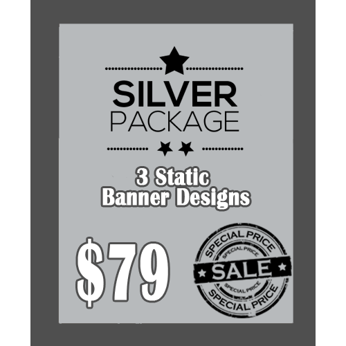 3 Custom Banner Design Package