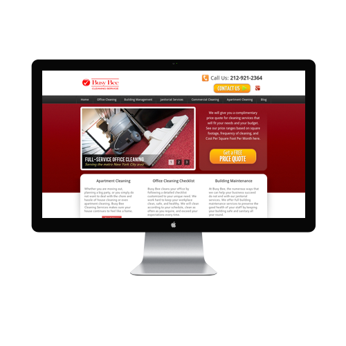 Cleaning Website design Services