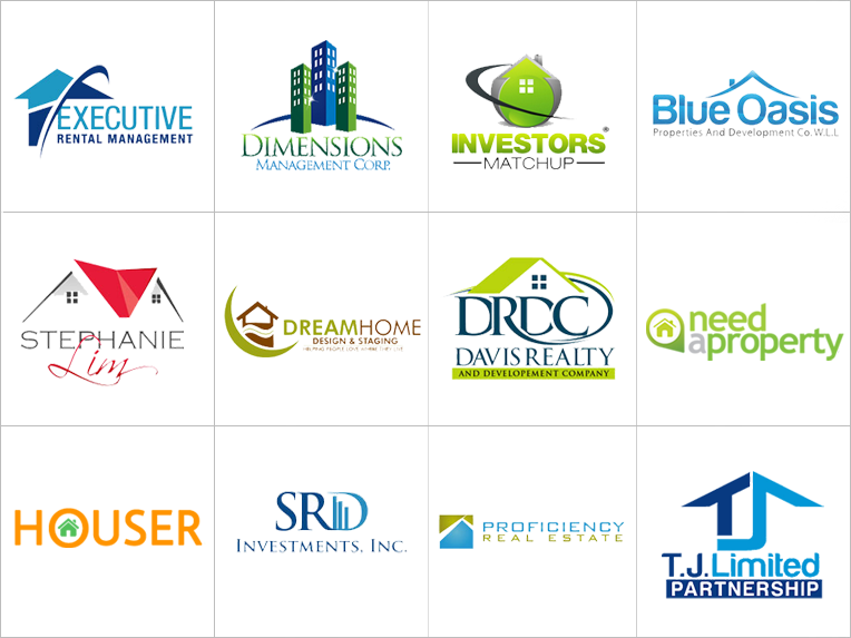 Custom real estate logo design