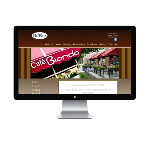 Cafe Website design Services